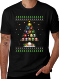 Billiard Ball Christmas Tree Holiday T-Shirt product image 1