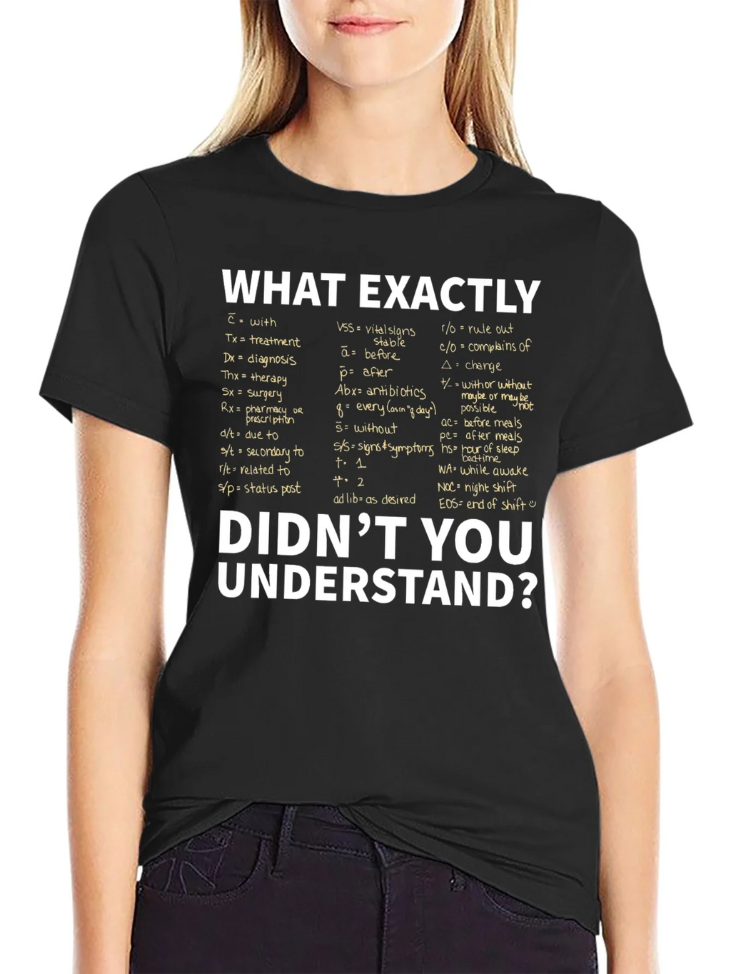 Medical Abbreviation T-Shirt: What Exactly Didnt You product image 2