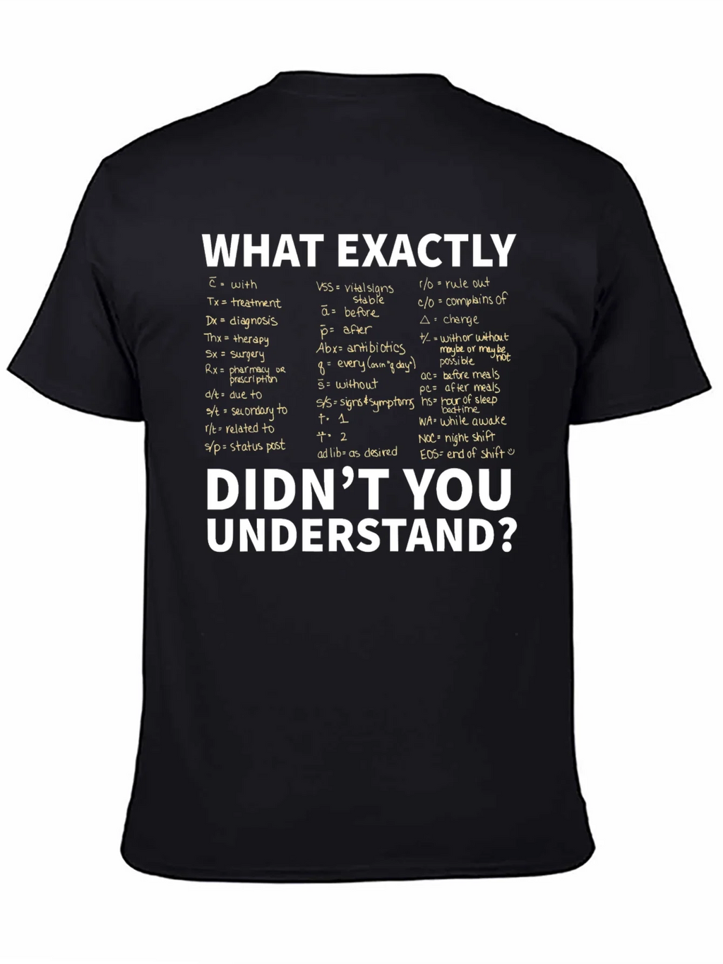 Medical Abbreviation T-Shirt: What Exactly Didnt You product image 4