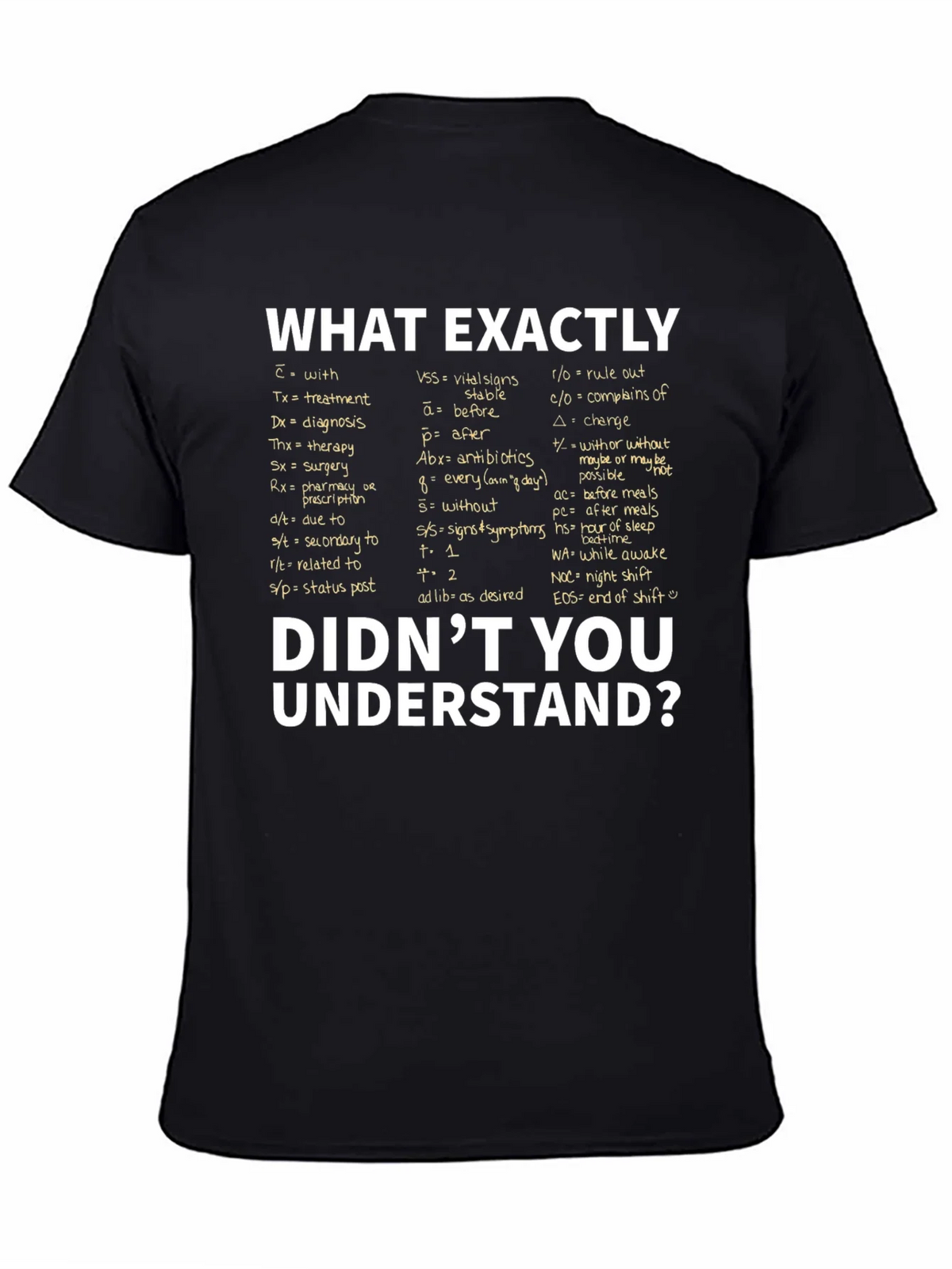Medical Abbreviation T-Shirt: What Exactly Didnt You product image 4
