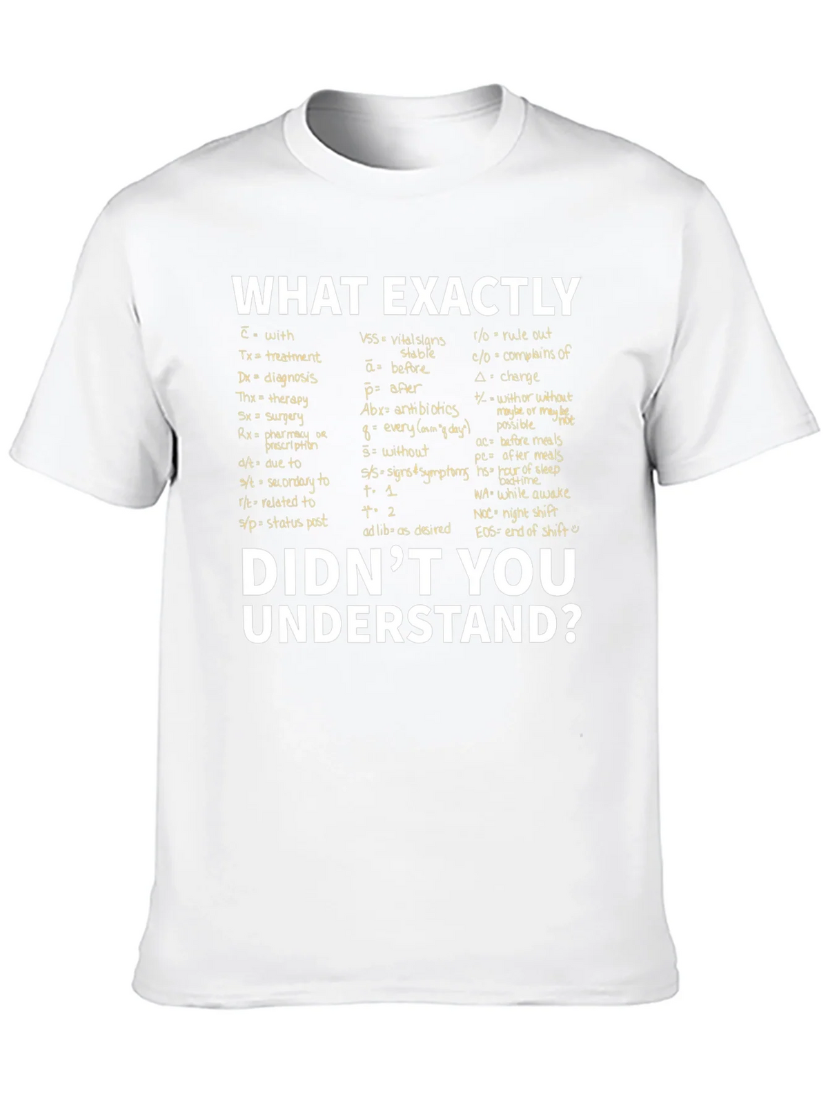 Medical Abbreviation T-Shirt: What Exactly Didnt You product image 7