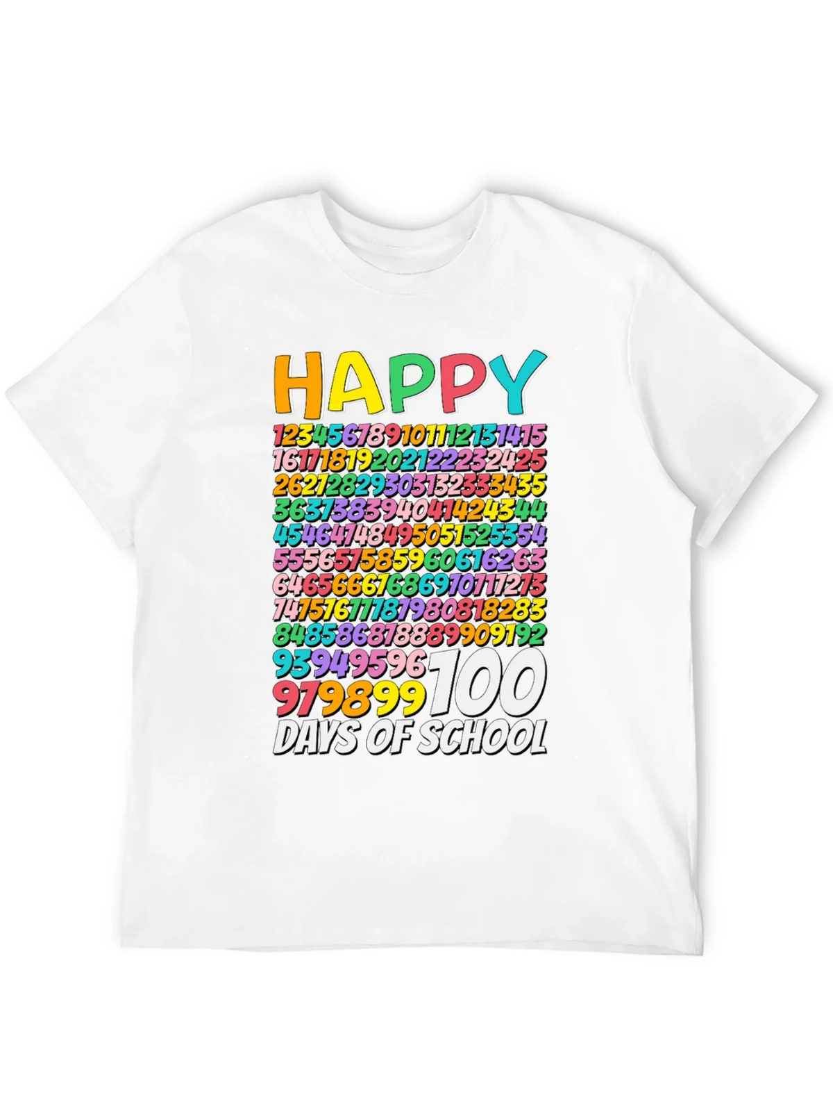Happy 100 Days of School Black T-Shirt product image 11