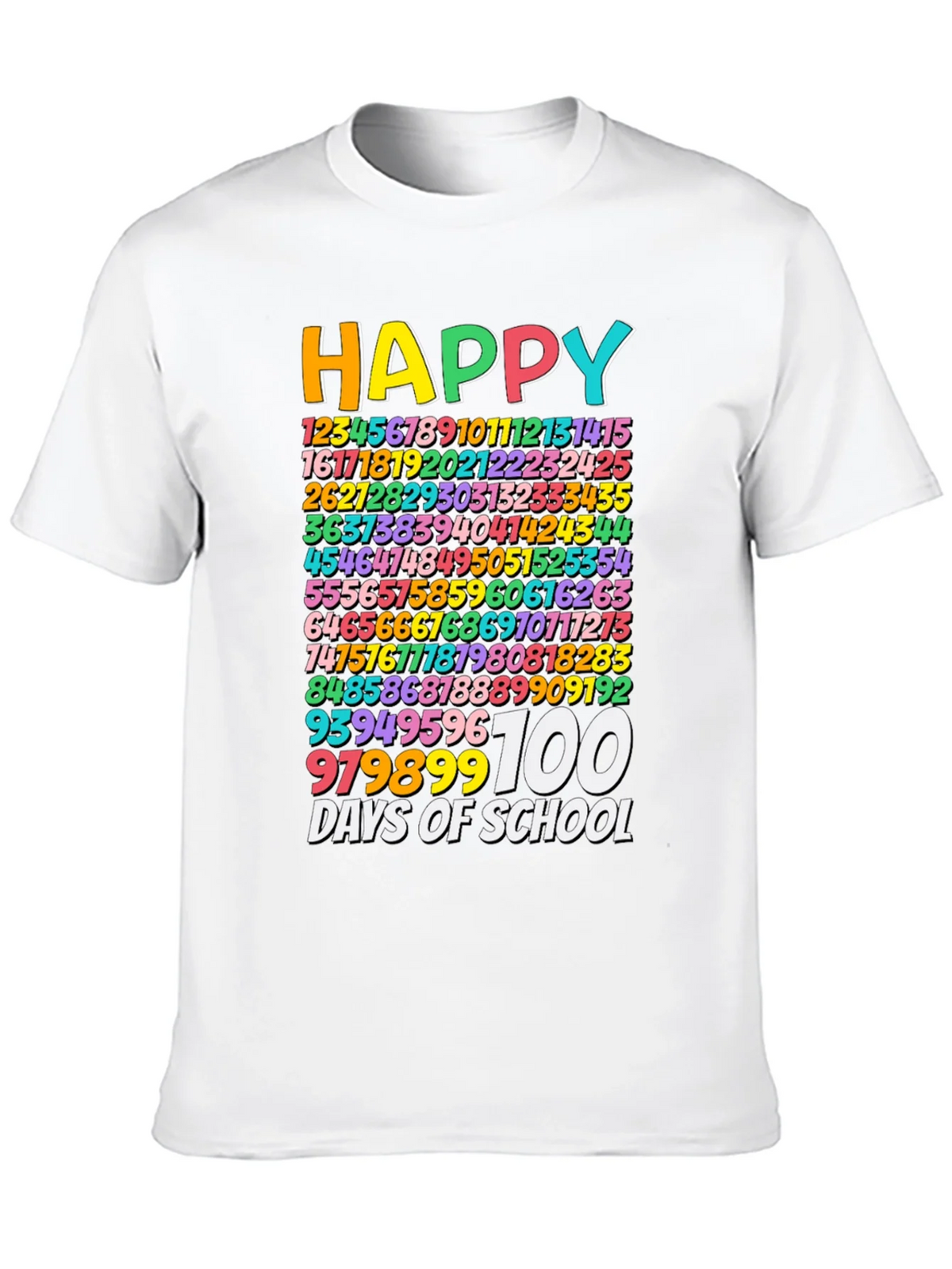 Happy 100 Days of School Black T-Shirt product image 9