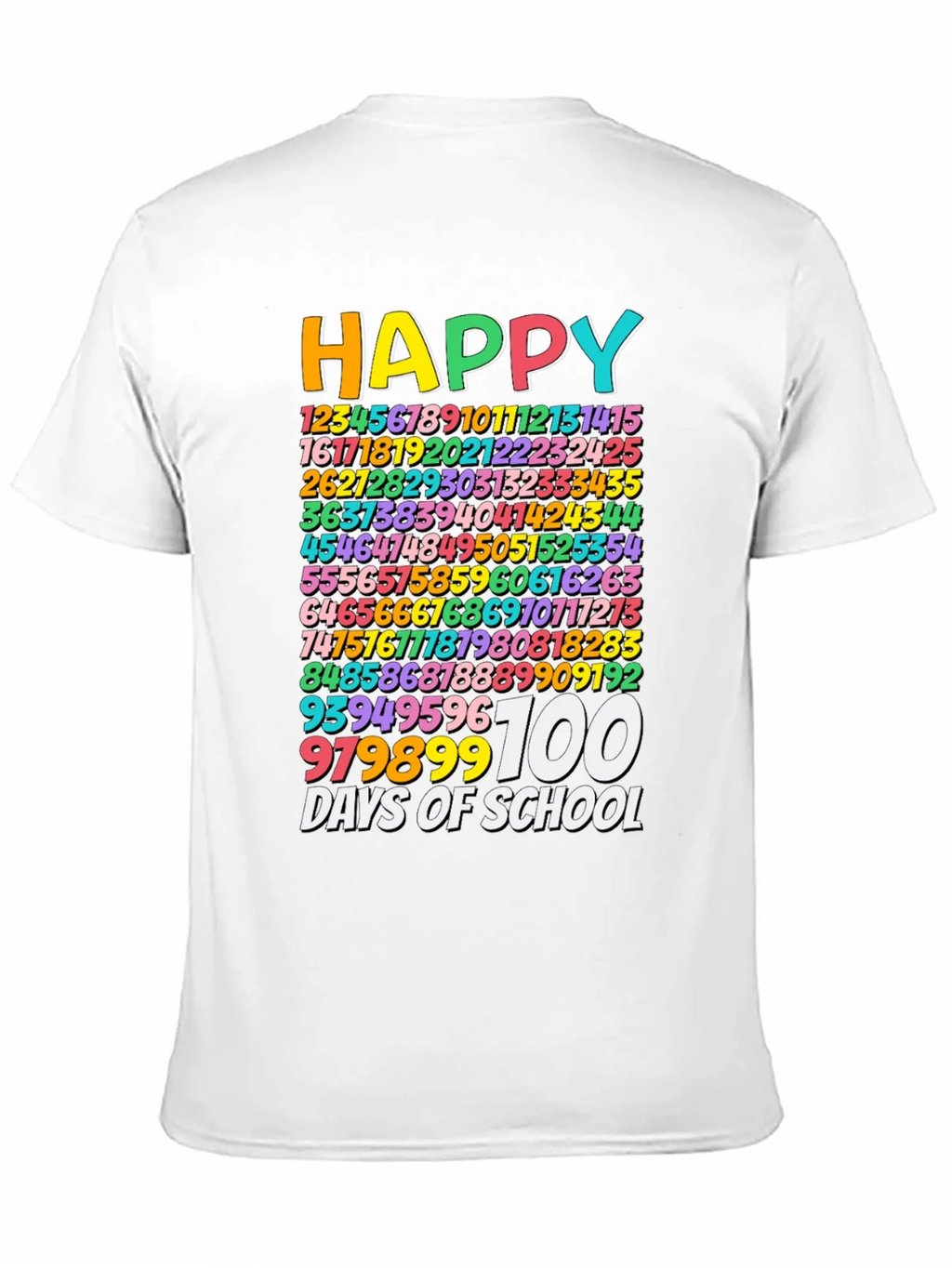Happy 100 Days of School Black T-Shirt product image 10