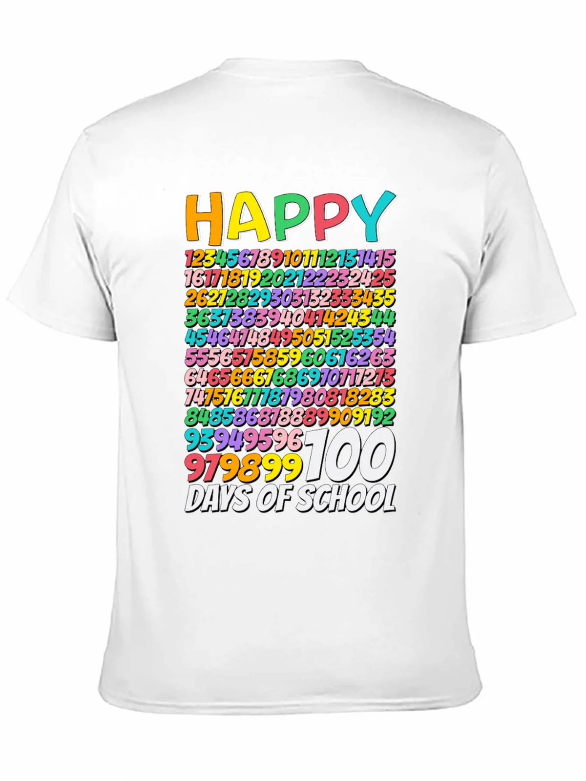 Happy 100 Days of School Black T-Shirt product image 10