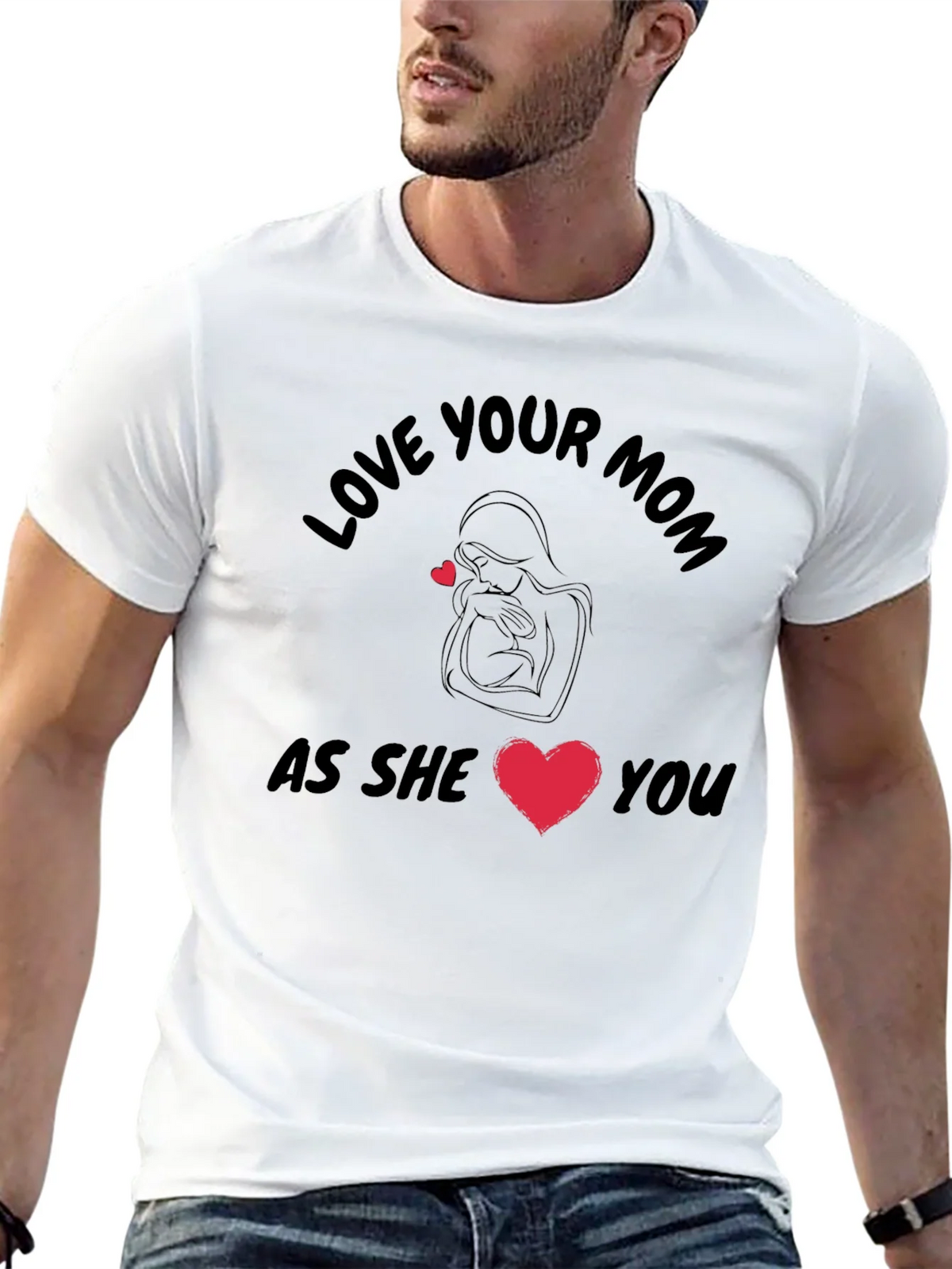 Love Your Mom Black T-Shirt product image 9