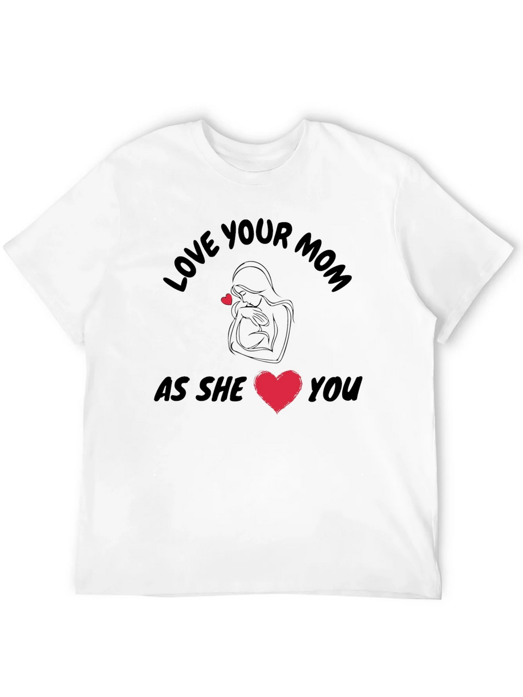 Love Your Mom Black T-Shirt product image 8