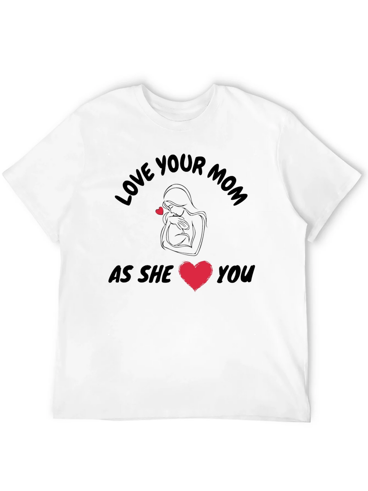 Love Your Mom Black T-Shirt product image 8
