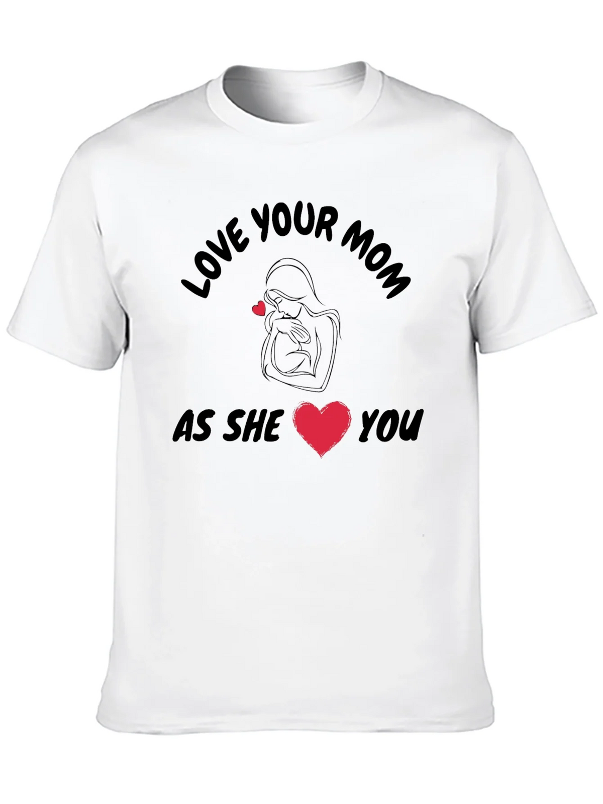 Love Your Mom Black T-Shirt product image 7