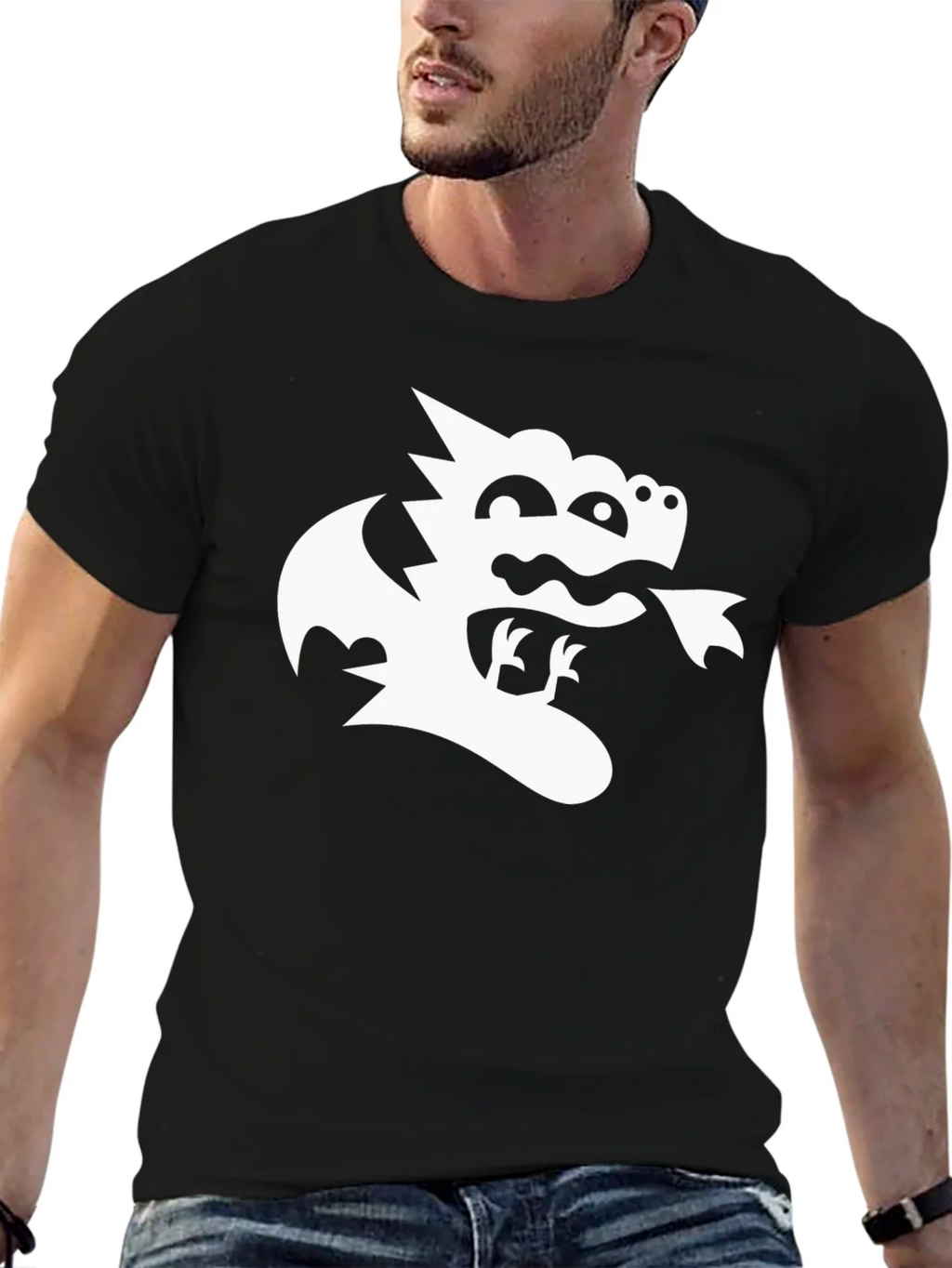 Dragon Graphic Black T-Shirt - Whimsical Tee product image 6