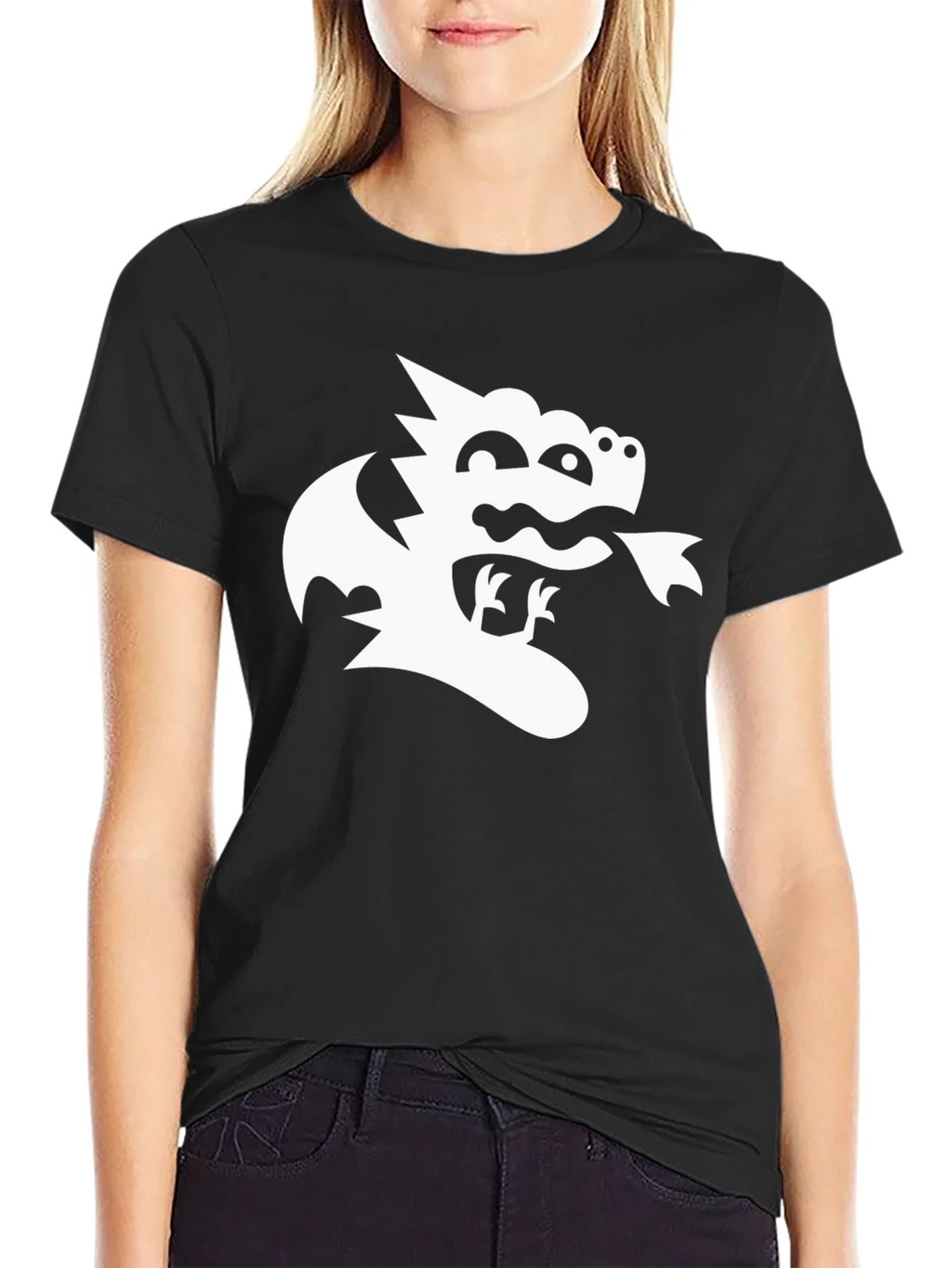 Dragon Graphic Black T-Shirt - Whimsical Tee product image 2