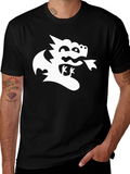 Dragon Graphic Black T-Shirt - Whimsical Tee product image 1