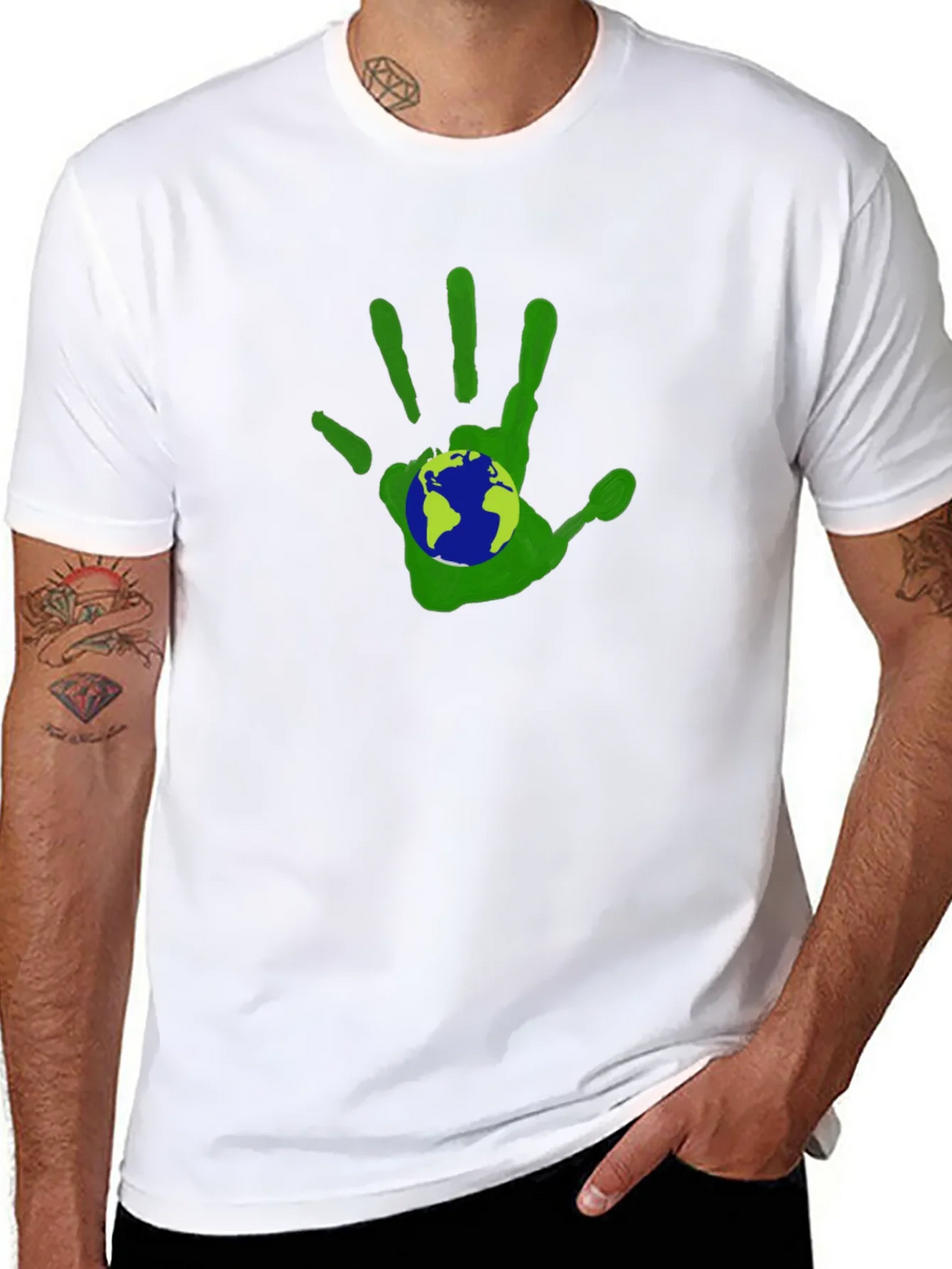 Eco Handprint Earth T-Shirt product image 7