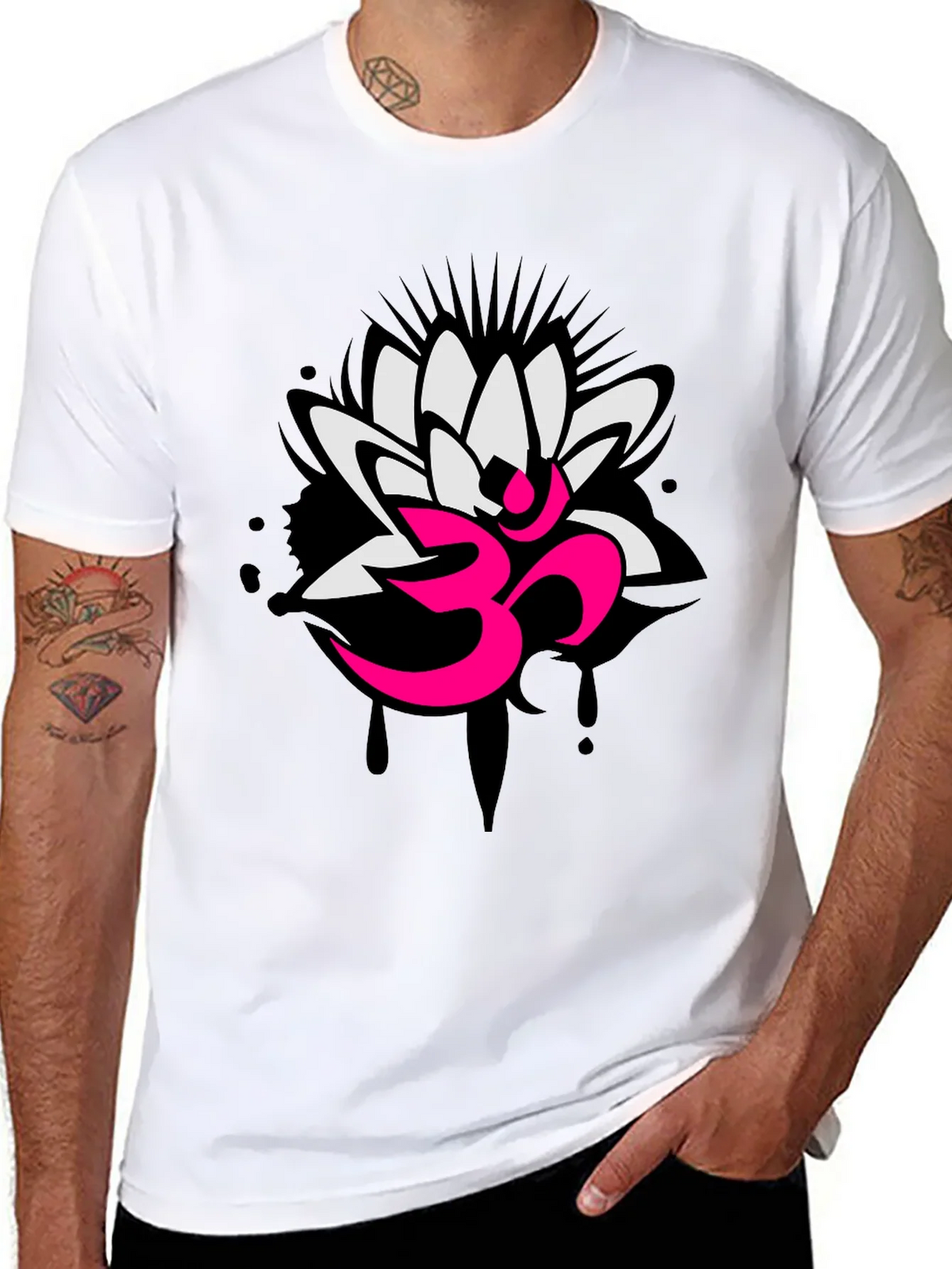 Om Lotus Graphic Tee - Yoga Inspired Design product image 6