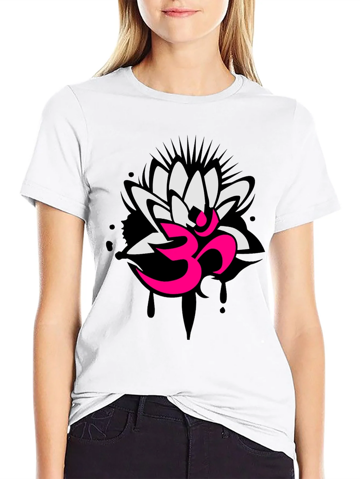 Om Lotus Graphic Tee - Yoga Inspired Design product image 7