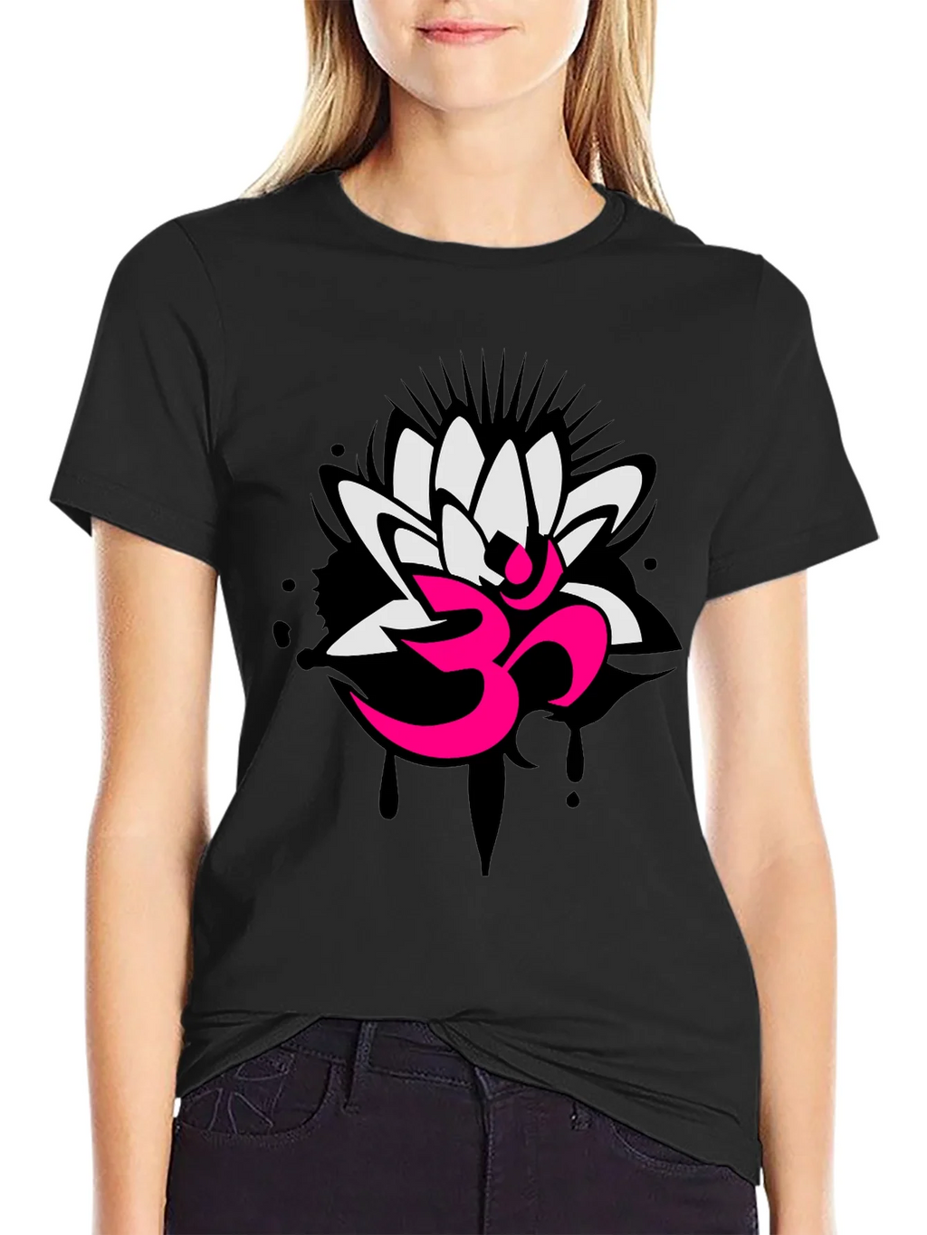 Om Lotus Graphic Tee - Yoga Inspired Design product image 2