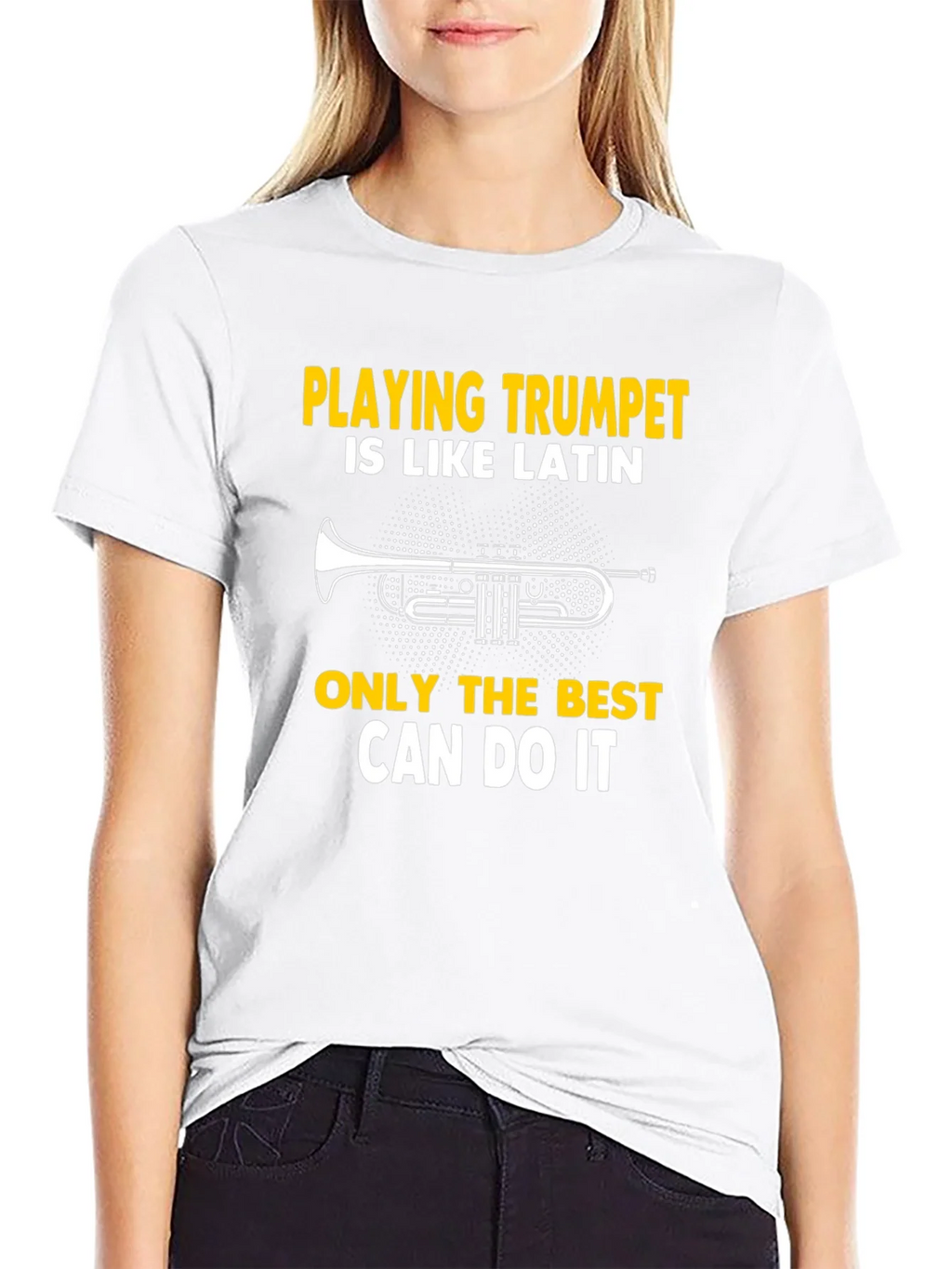 Trumpet Player Tee: Playing Is Like Latin product image 8