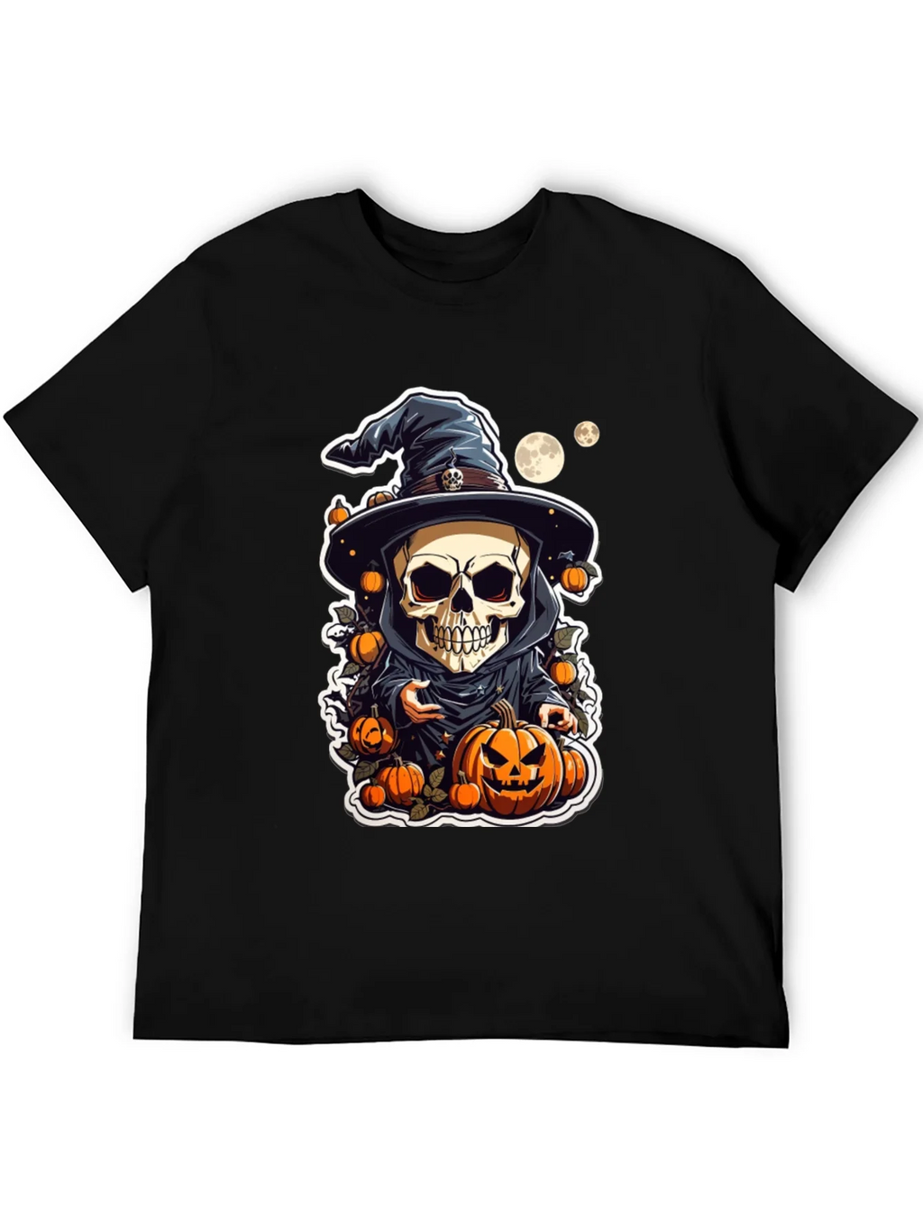 Halloween Skeleton Wizard T-Shirt product image 4