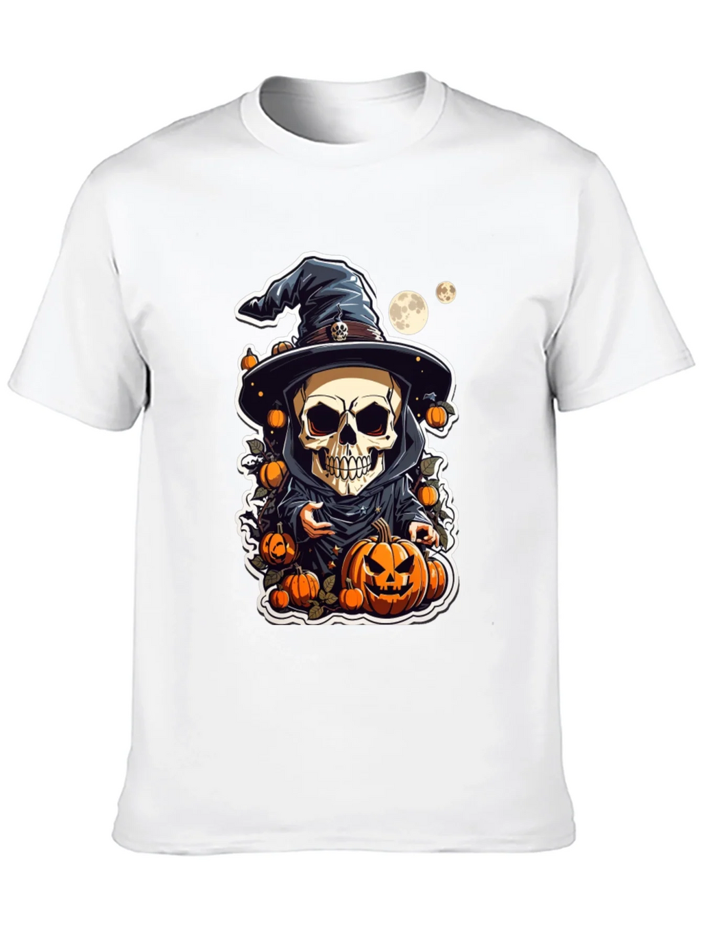 Halloween Skeleton Wizard T-Shirt product image 7
