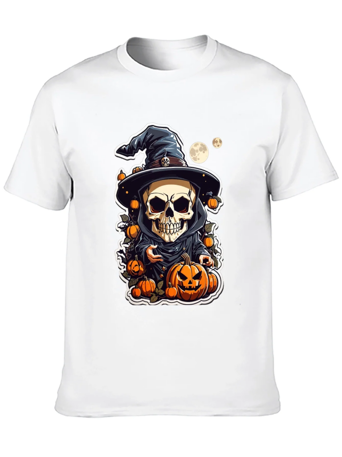 Halloween Skeleton Wizard T-Shirt product image 7
