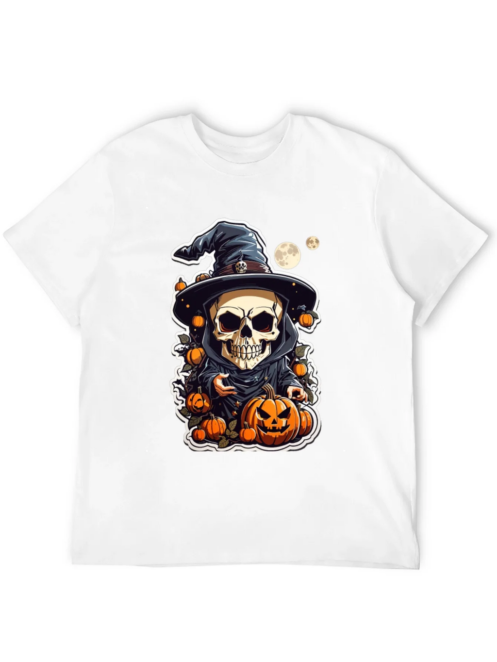 Halloween Skeleton Wizard T-Shirt product image 9