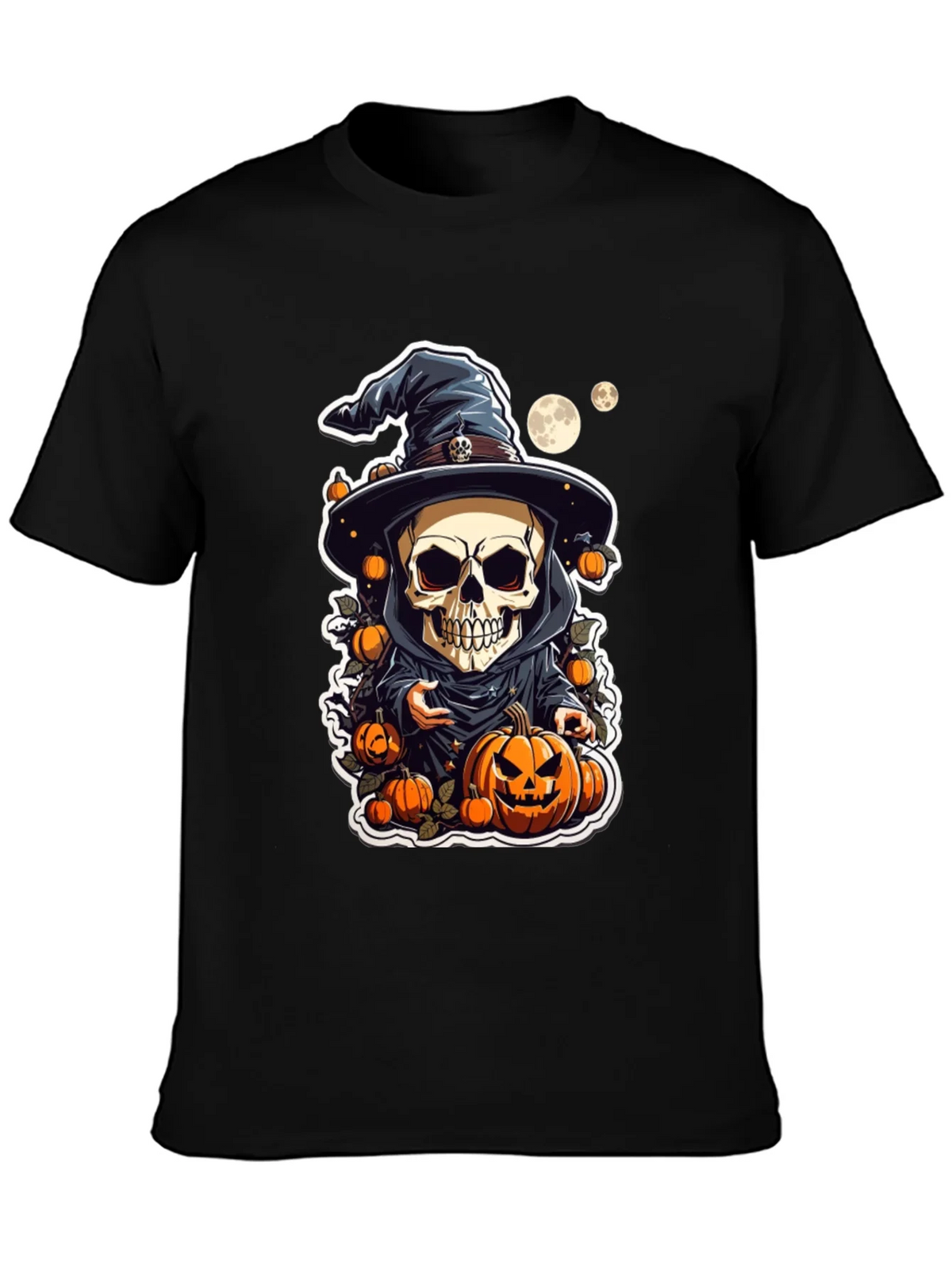 Halloween Skeleton Wizard T-Shirt product image 3