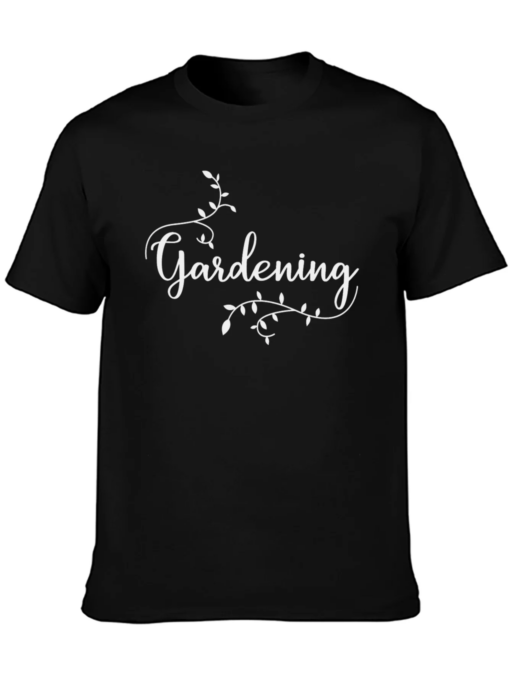 Gardening Script Black T-Shirt product image 3