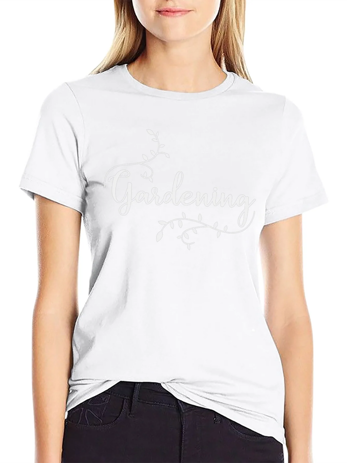 Gardening Script Black T-Shirt product image 8