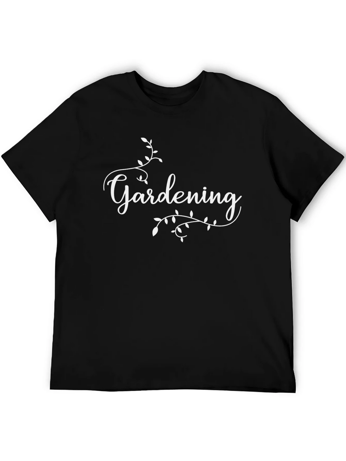 Gardening Script Black T-Shirt product image 5