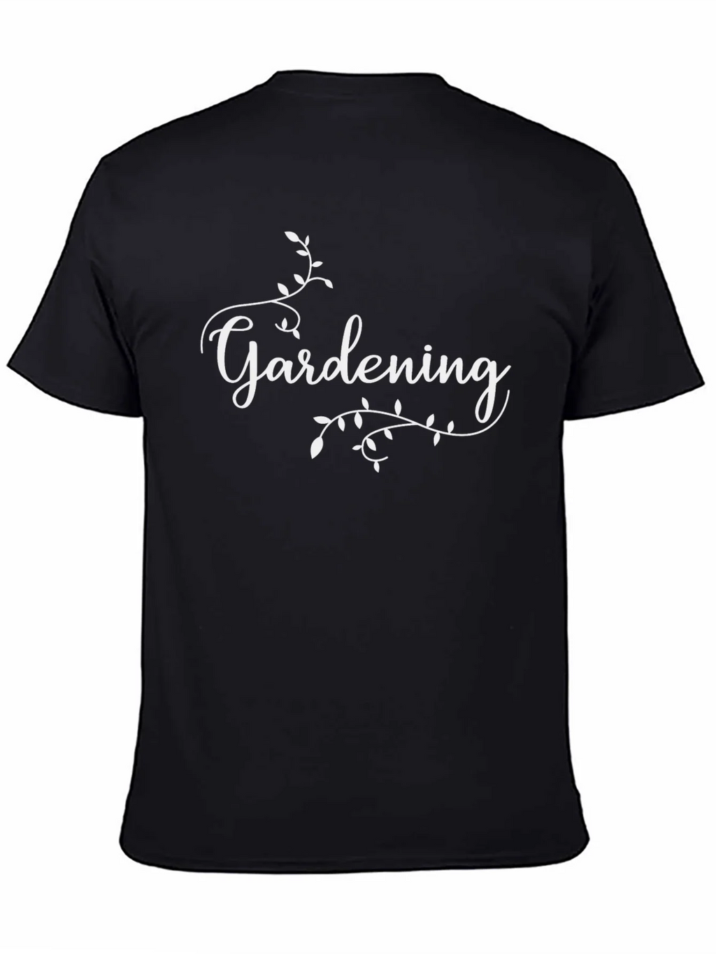 Gardening Script Black T-Shirt product image 4