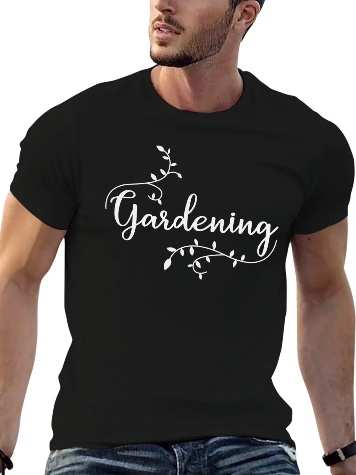 Gardening Script Black T-Shirt product image 6