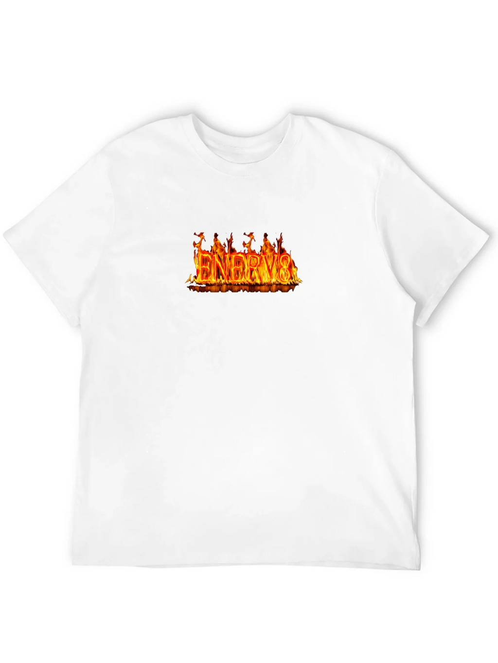 Flaming ENERGY8 Graphic Tee - Black Cotton T-Shirt product image 11