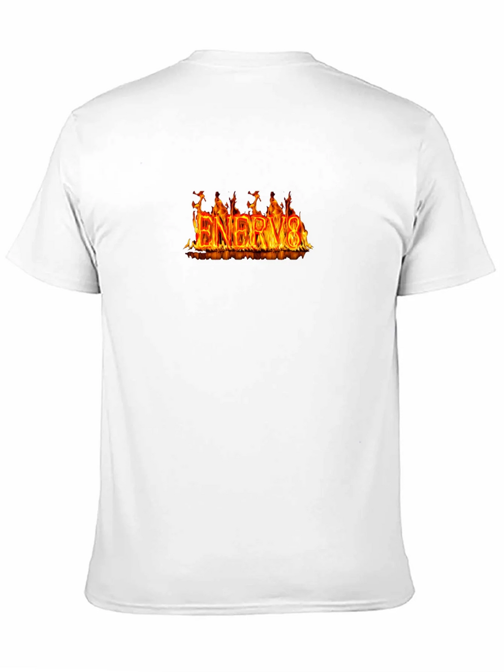 Flaming ENERGY8 Graphic Tee - Black Cotton T-Shirt product image 10