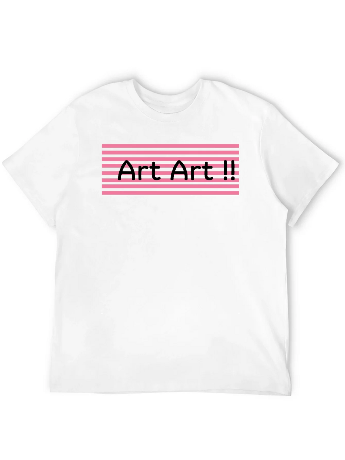 Art II Graphic Tee - Pink Stripes Black T-Shirt product image 8