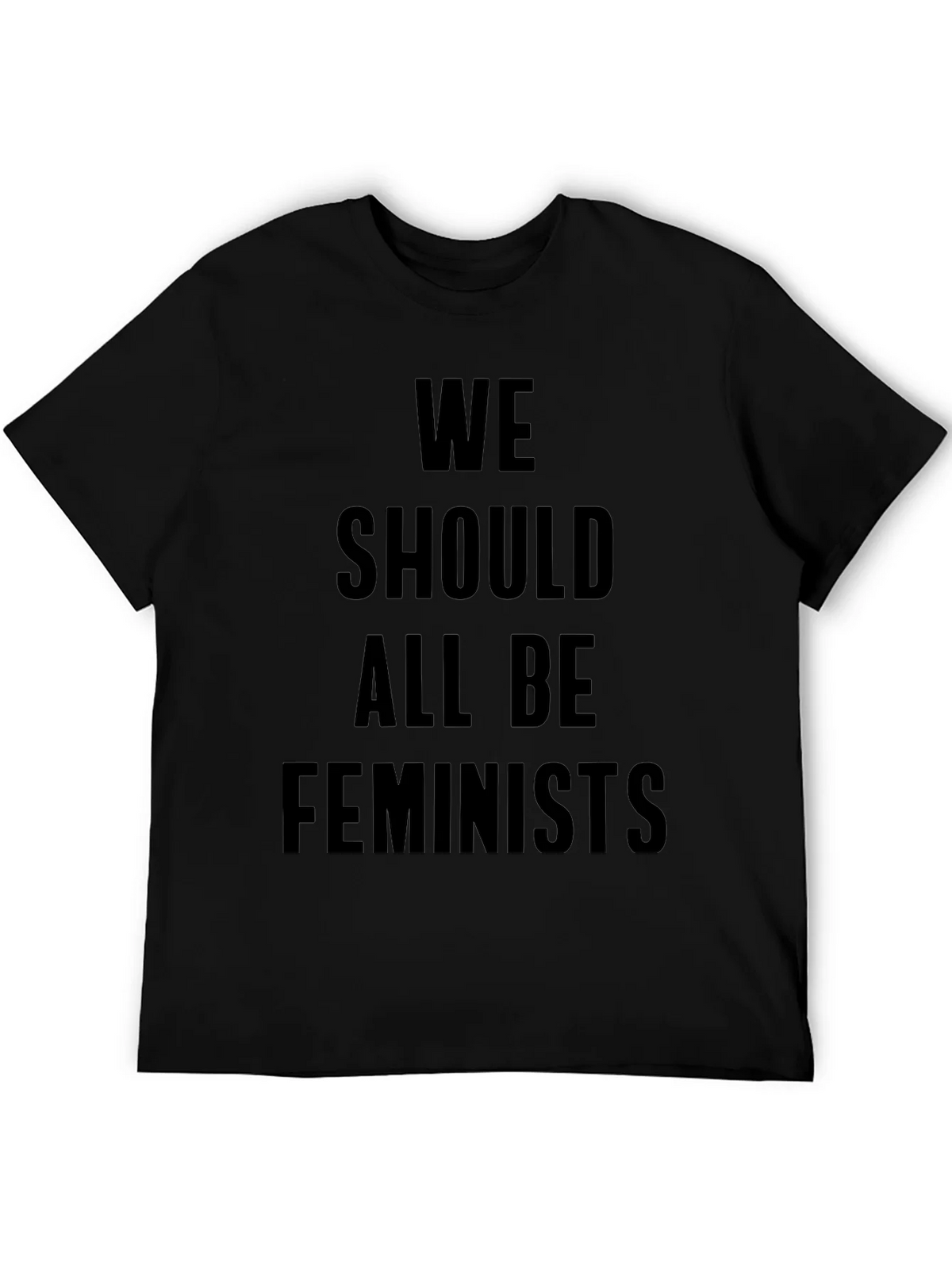 Feminist Slogan Graphic Tee - Black T-Shirt product image 4