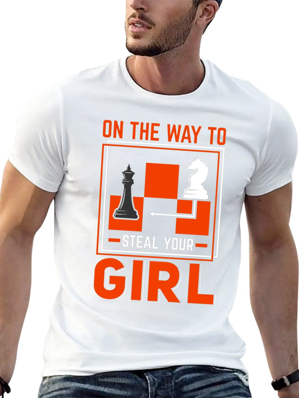 Chess Knight Steal Your Girl T-Shirt product image 12