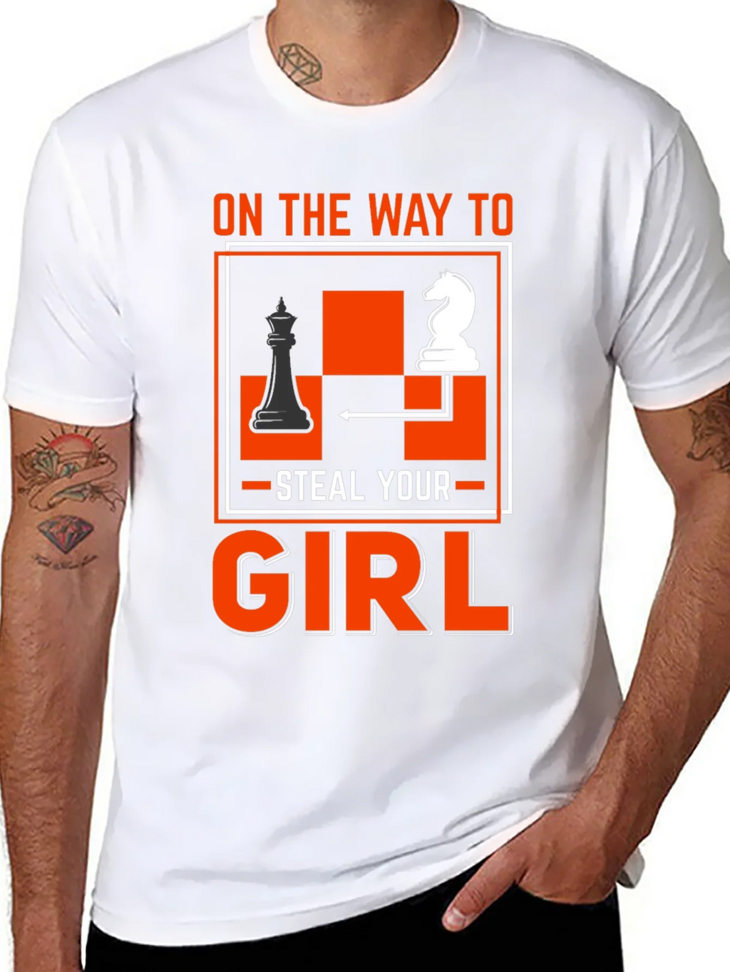 Chess Knight Steal Your Girl T-Shirt product image 7