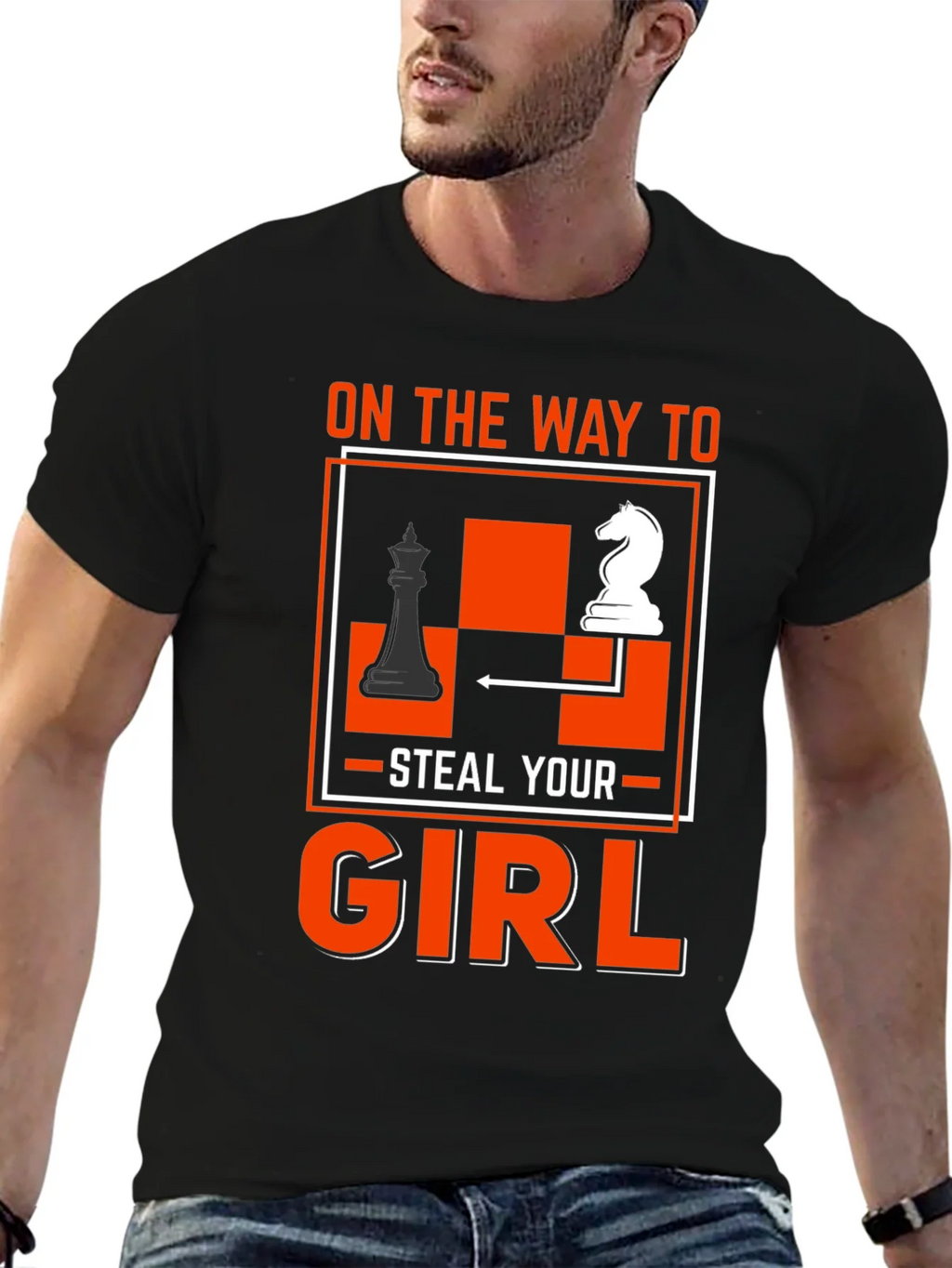 Chess Knight Steal Your Girl T-Shirt product image 6