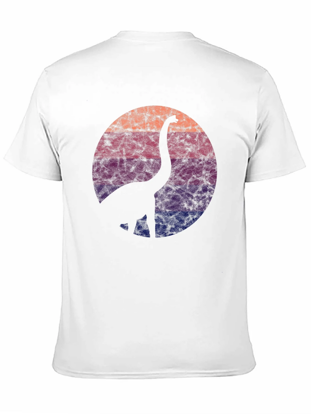 Retro Dinosaur Silhouette Graphic Tee - Black product image 10