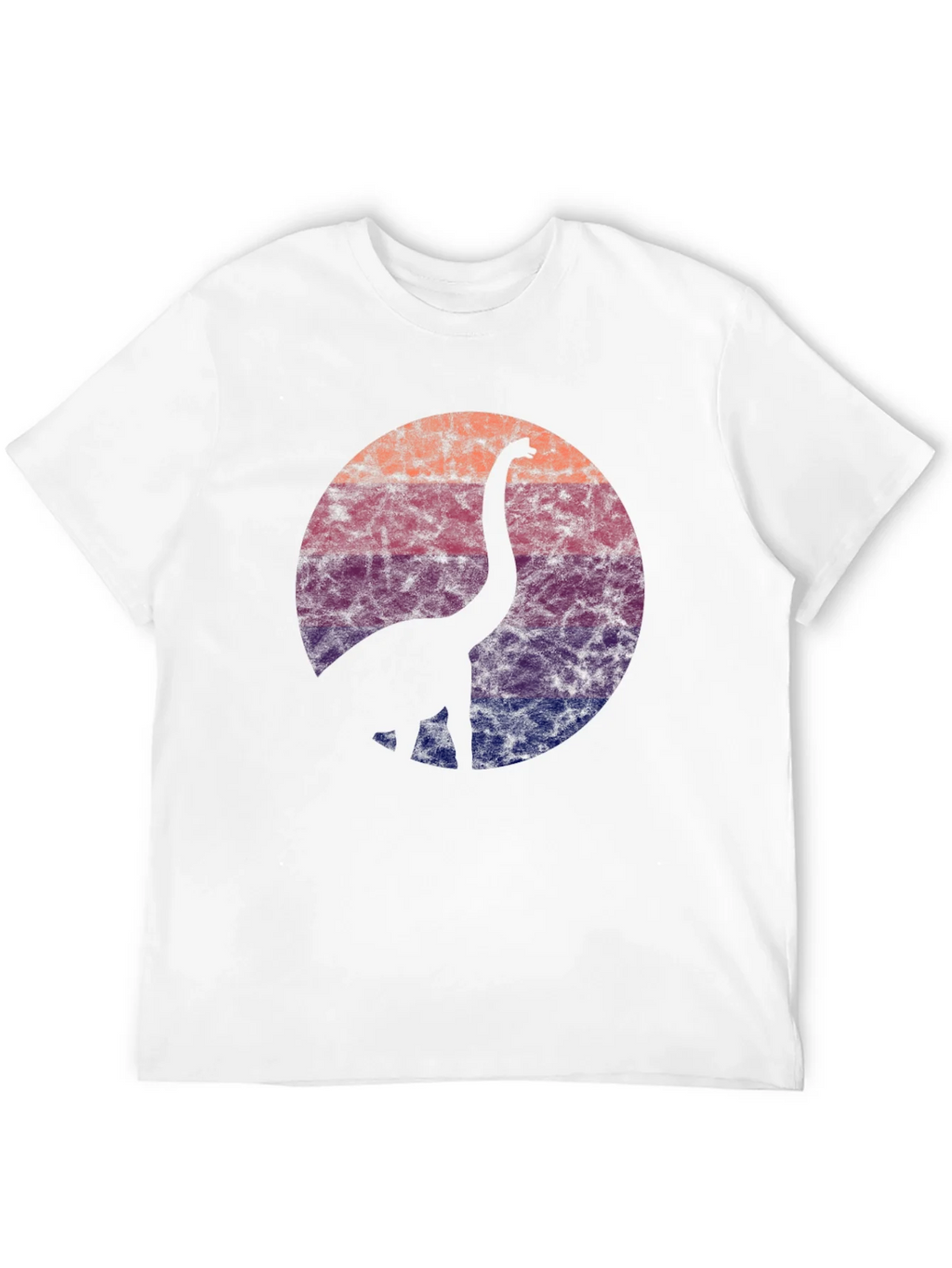 Retro Dinosaur Silhouette Graphic Tee - Black product image 11