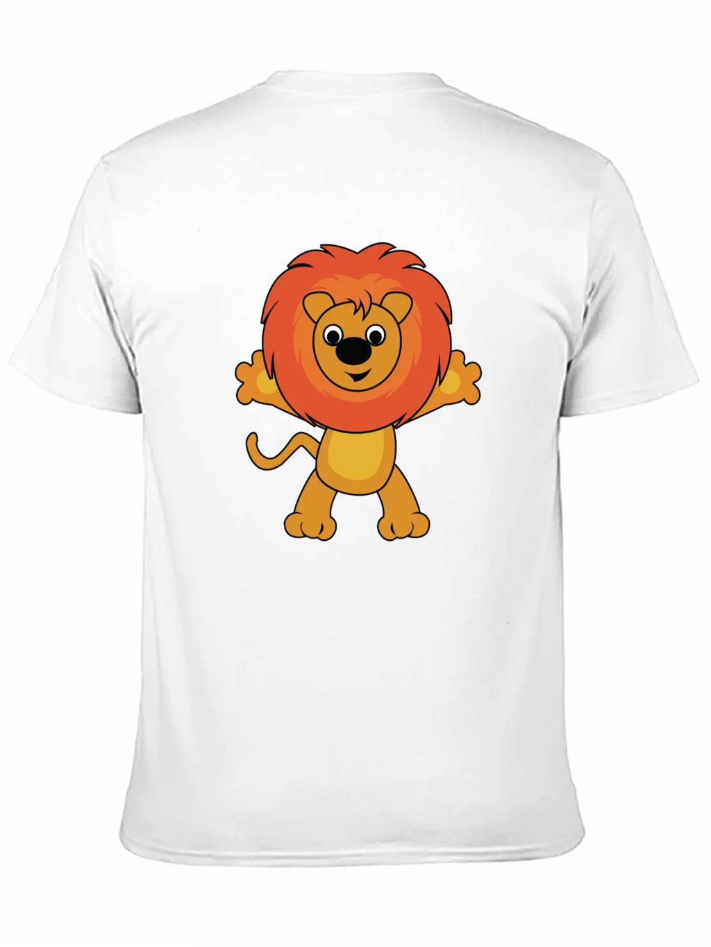 Cute Cartoon Lion Graphic T-Shirt - Black product image 10