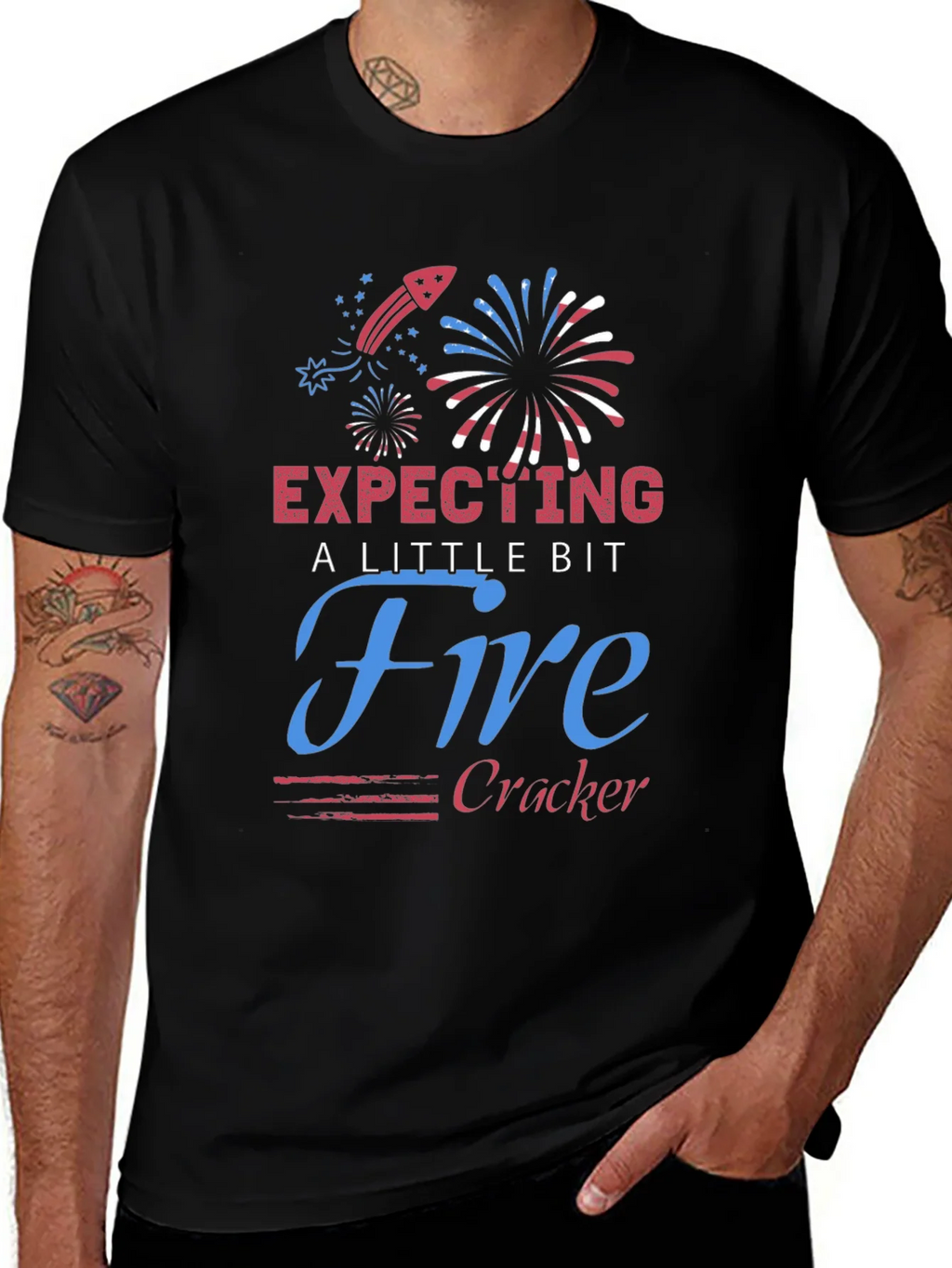 Expecting a Little Bit Firecracker Tee product image 1