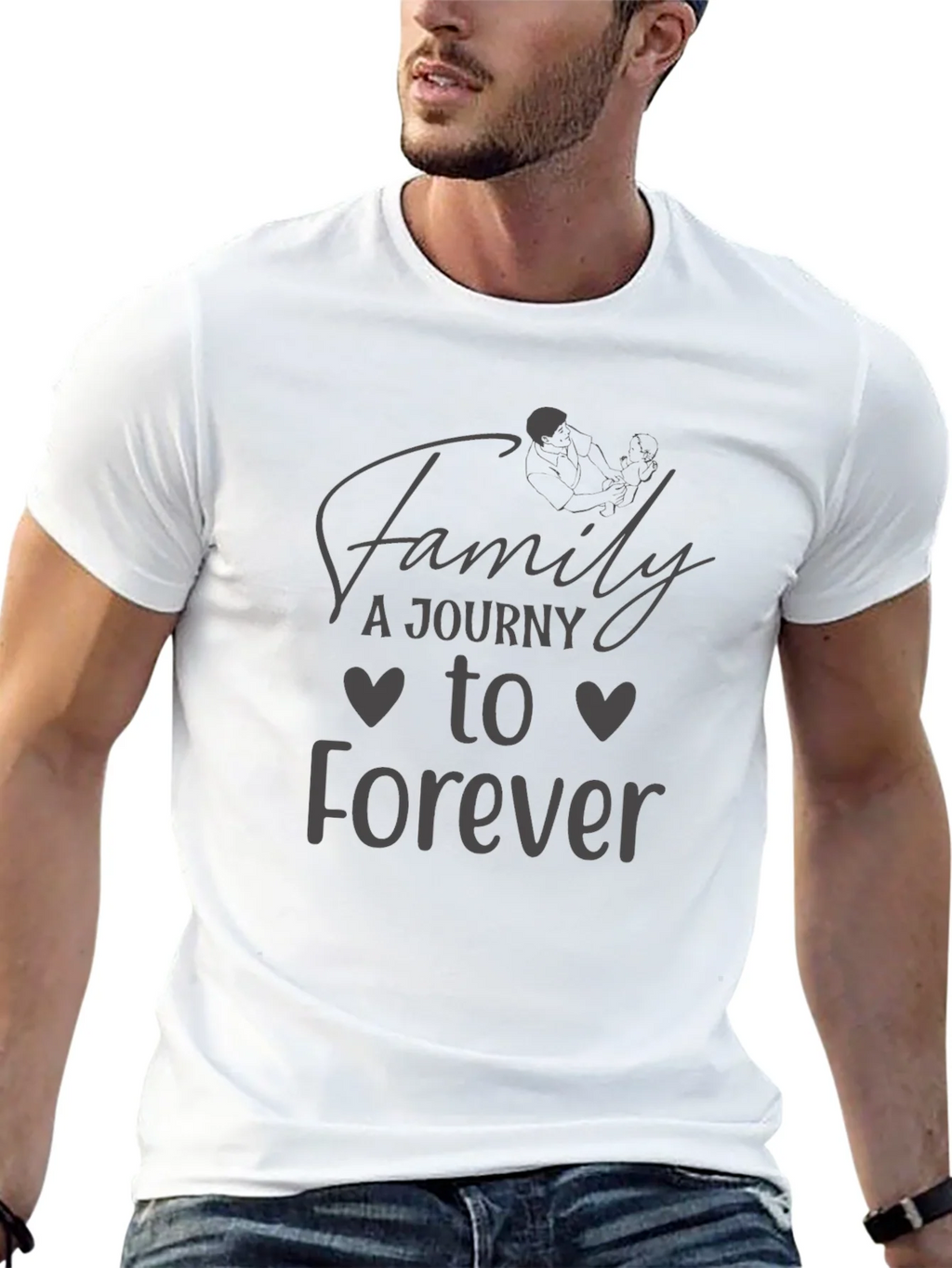 Family Journey to Forever Black Graphic Tee product image 12