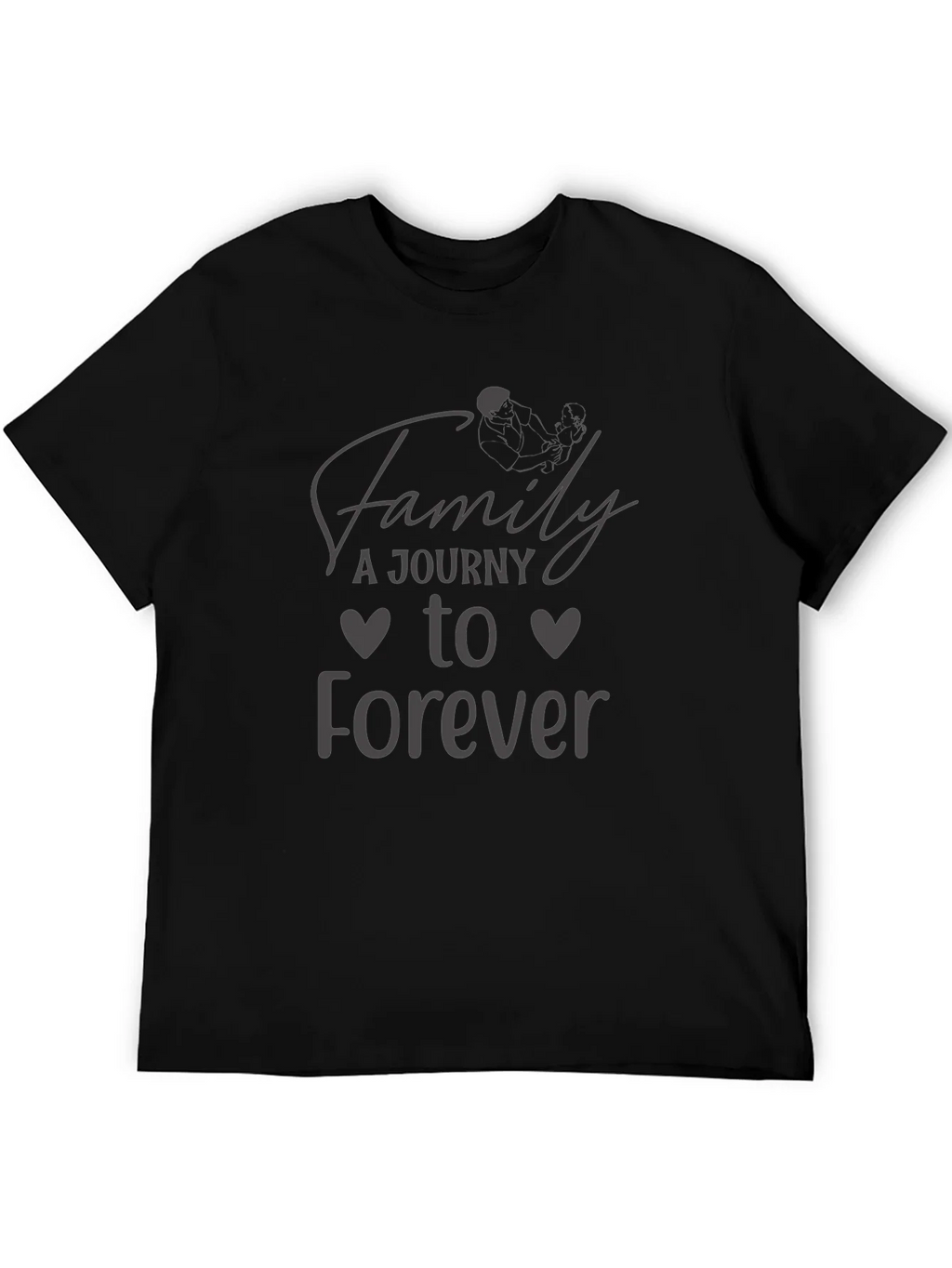 Family Journey to Forever Black Graphic Tee product image 5