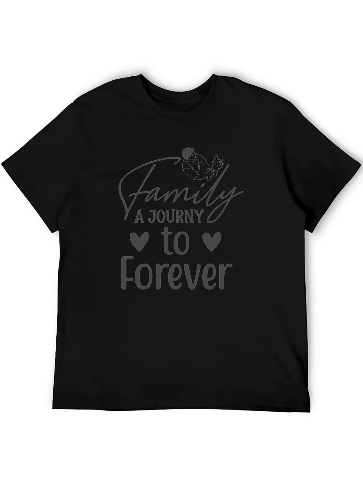 Family Journey to Forever Black Graphic Tee product image 5