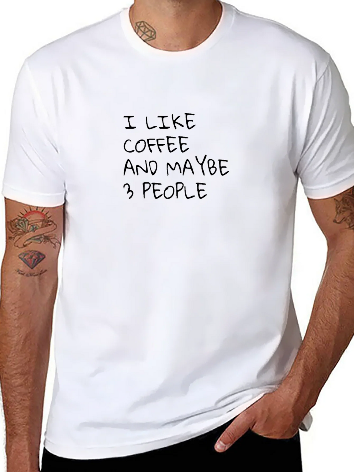 I Like Coffee and Maybe 3 People Tee product image 7