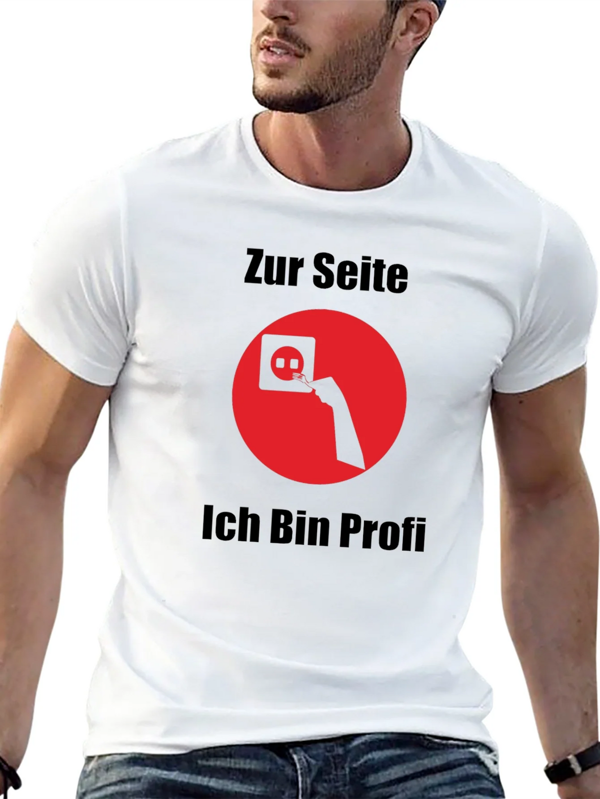 Electrician Humor T-Shirt - Zur Seite Ich Bin Profi product image 12