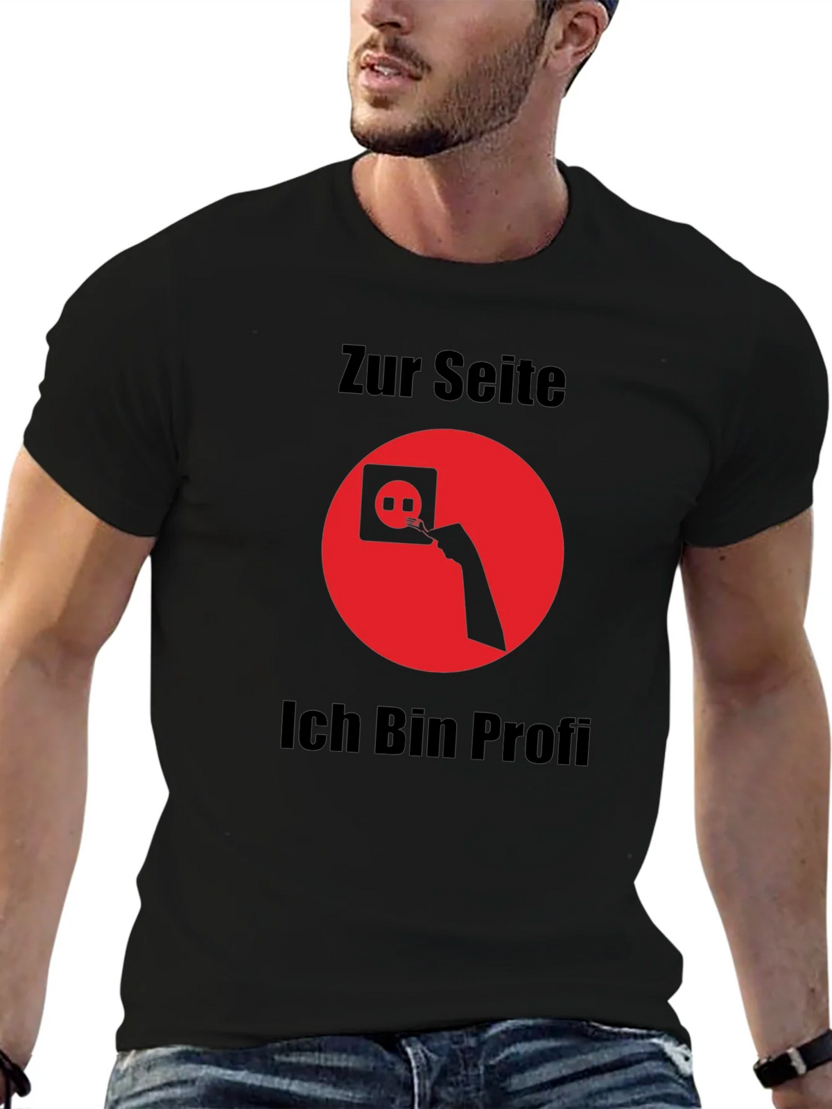 Electrician Humor T-Shirt - Zur Seite Ich Bin Profi product image 6