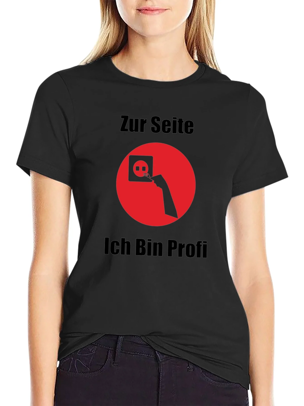 Electrician Humor T-Shirt - Zur Seite Ich Bin Profi product image 2