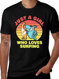 Just a Girl Who Loves Surfing T-Shirt product image 1